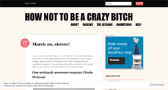 Desktop Screenshot of hownottobeacrazybitch.com